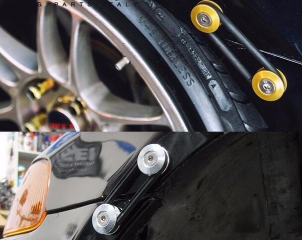 Neo Chrome Universal Trunk Quick Release Fastener CNC Billet Bumper Kit JDMSPEED