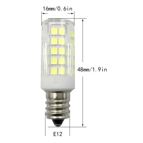 10pcs E12 Candelabra C7 LED bulb 6W 64-2835SMD Ceiling Fan Light Ceramics Lamp - Picture 3 of 8