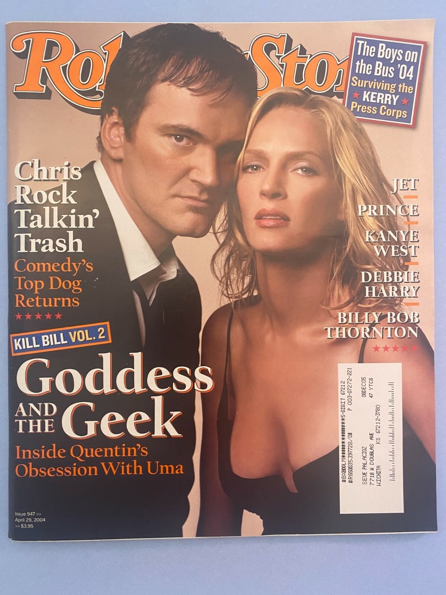 Rolling Stone Magazine Apr 29, 04 #947 Quentin Taranito and Uma