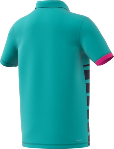 Adidas Seasonal Polo Kids' Shirt Turquoise DM5023 - Picture 2 of 2