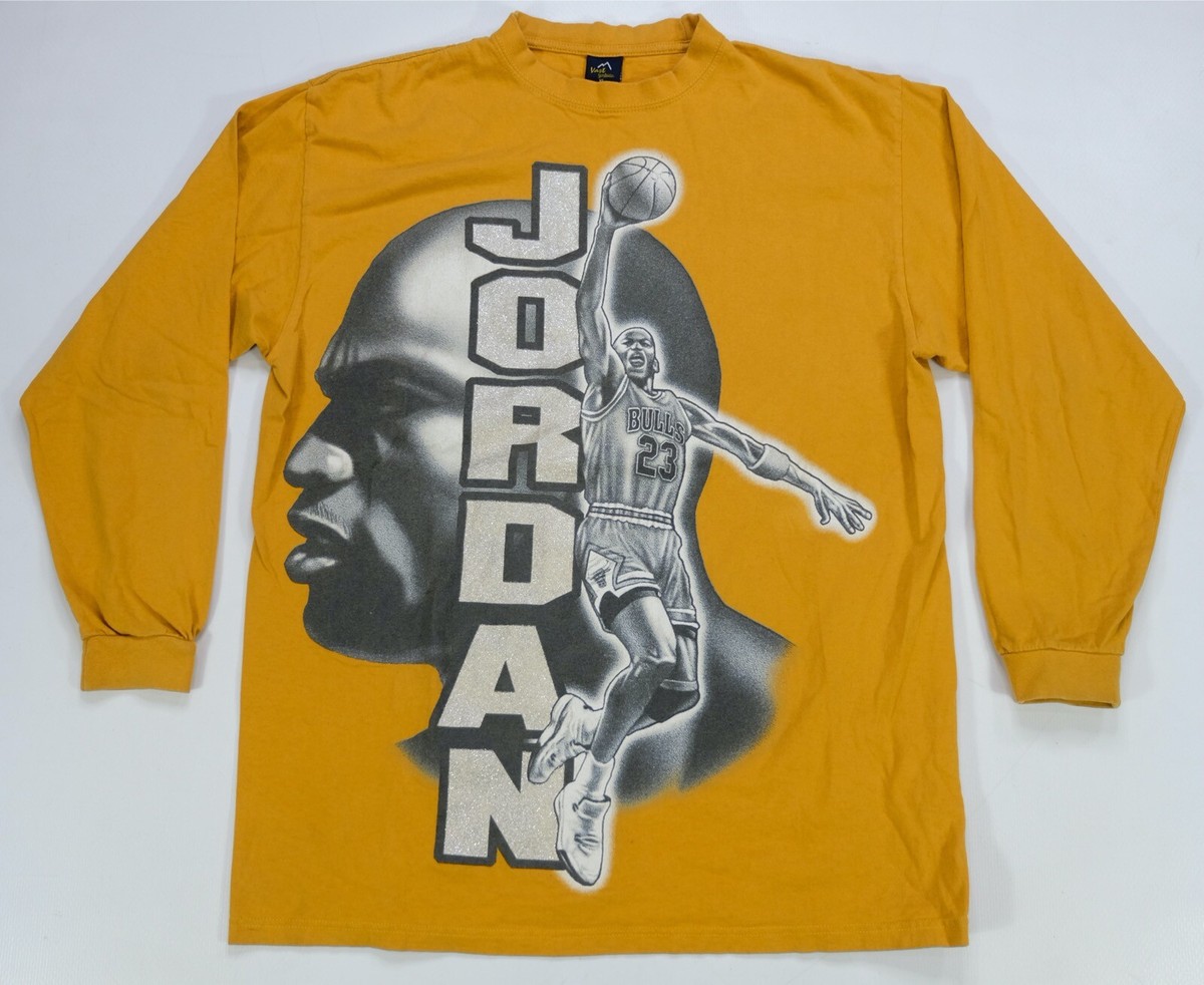 Rare Vintage VAST Michael Jordan CHICAGO BULLS Long Sleeve T Shirt