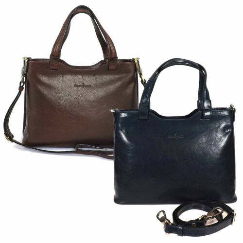 Gianni Conti Borsa A Mano In Pelle Italiana Gladstone Marrone - Modello 913318