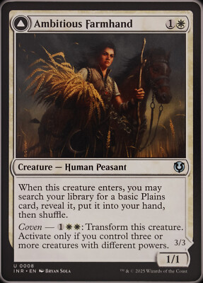 MTG Innistrad Remastered - Ambitious Farmhand // Seasoned Cathar - Regular