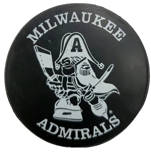 MILWAUKEE ADMIRALS OFFICIAL IHL GAME PUCK BY PUCK WORLD VINTAGE LINDSAY MFG. - Picture 2 of 5