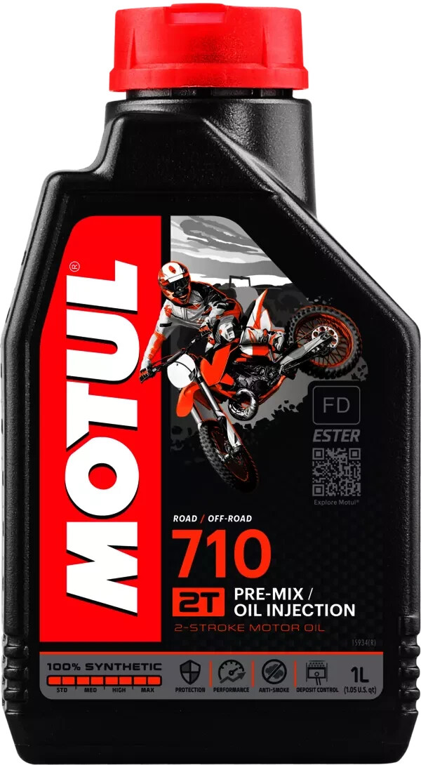 Motul 710 2T Huile Moteur Synthétique COMPETITION  BIDON 1L - LIVRAISON GRATUITE