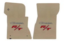 Lloyd Ultimat Front Mats for '68-70 Charger w/Silver on Black Charger w/Red on B