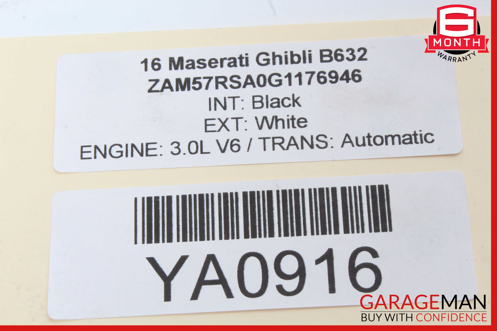 Maserati Ghibli 2014-2017 REAR+RIGHT Window regulator