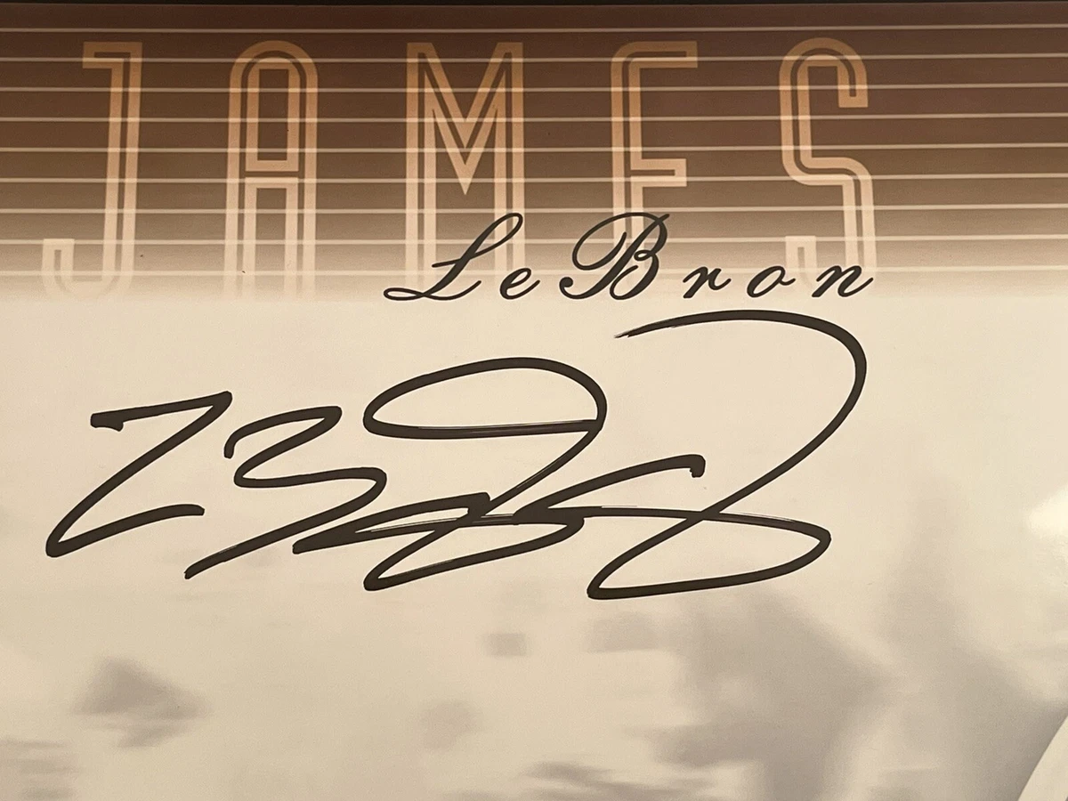 LeBron James signed 16x20 -Signature Slam-UDA Upper Deck Authenticated LE  34/100