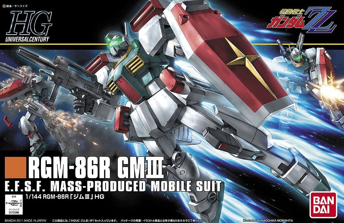 HGUC Mobile Suit Gundam ZZ RGM-86R Jim III 1/144 Scale Plastic