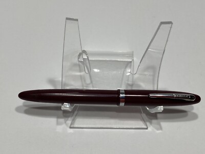 Sheaffer Admiral BURGUNDY / SILVER Touch Down Filler F1 Nib Fountain Pen.