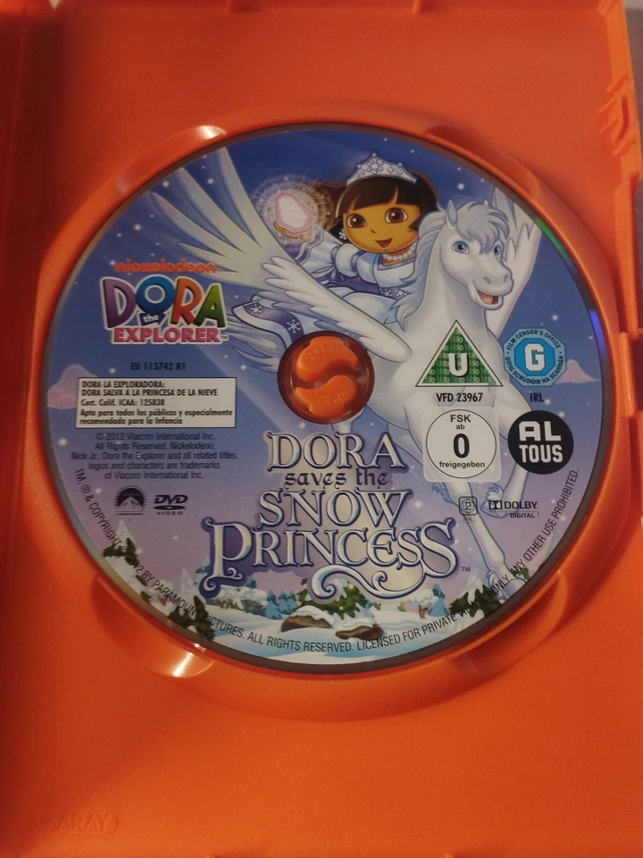 Dora La Exploradora Salva la Princesa de la Nieve - DVD Reg 2 Español Ingles - Imagen 4 de 4