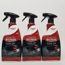 Weiman Cooktop Cleaner for Daily Use (3 Pack) Streak & Residue Free, 22 ounce
