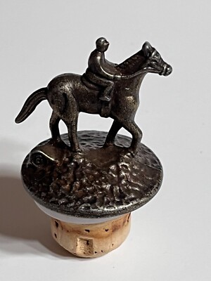 Blanton's Single Barrel Bourbon Bottle Horse & Jockey Cork Stopper Letter B