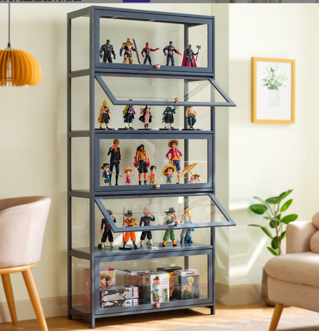 Hochschrank Acryl Vitrinenschrank Küchenschrank Standvitrine Sammelvitrine DE