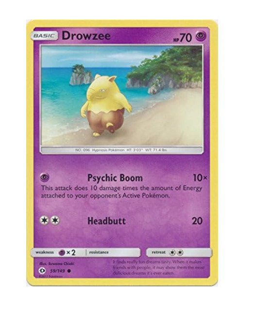 Pokemon - Drowzee - 59/149 - Sun & Moon - NM/M