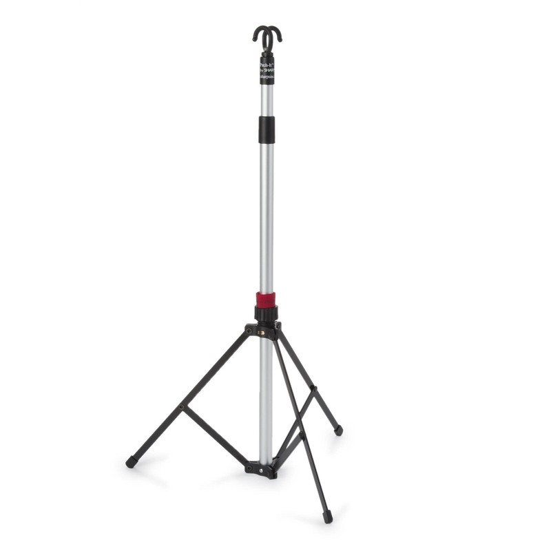 Pitch-It Aluminum Collapsible IV Stand / Floor Stand / Double Hook