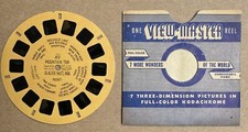 View Master Reel 49 Mountain Trip, Glacier Nat'l. Park Hand Lettered, Buff