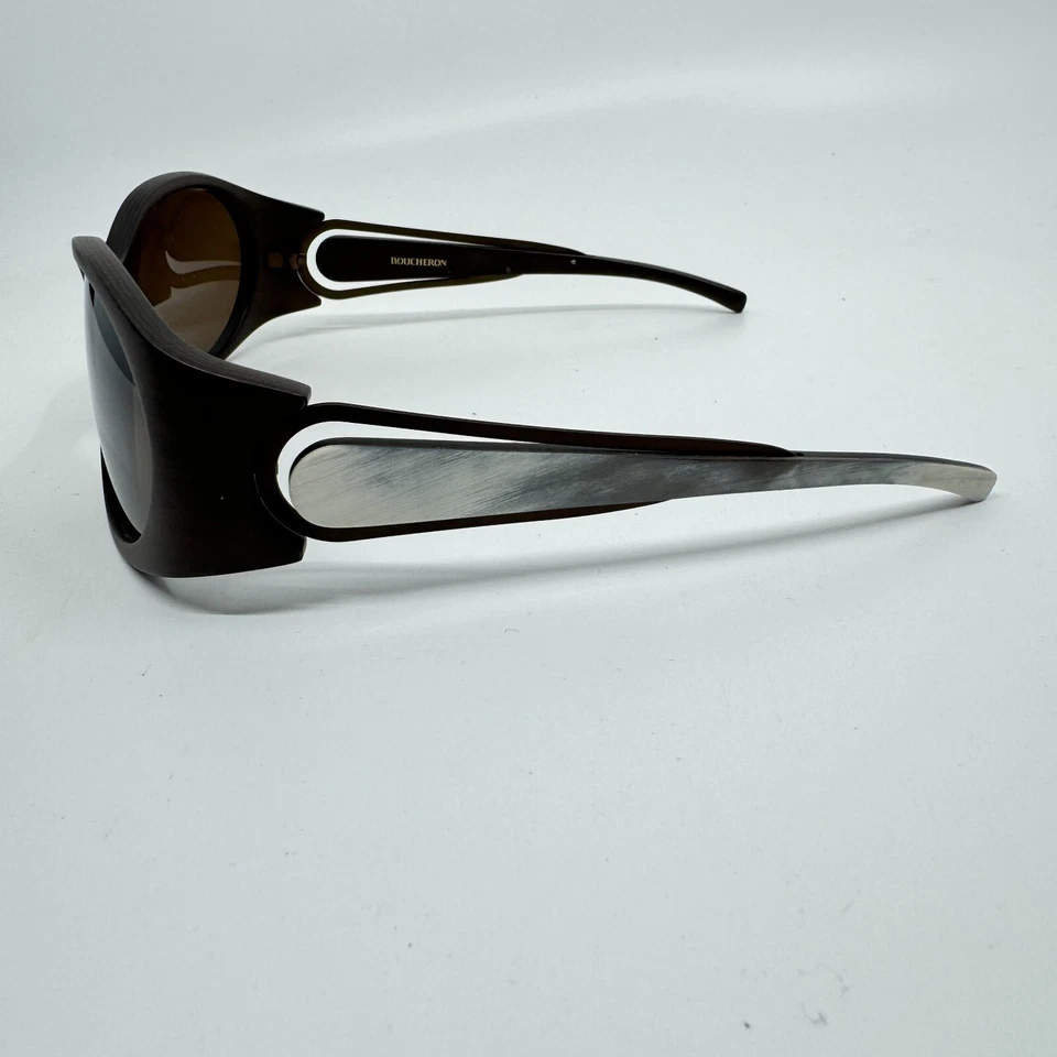 Gafas de sol BOUCHERON BES 117.01 60-18-125 marrón mariposa raras de colección H9554 Foto 2 de 4