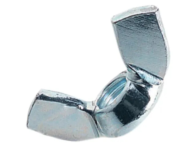 M10 WING NUTS / BUTTERFLY NUTS BRIGHT ZINC PLATED