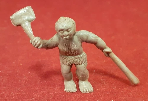 Vintage 1960's plastic caveman Hong Kong figure nice shape Marx?