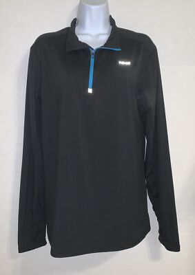 Hind Motion Shirt Women s Medium Black Long Sleeve Zip Pullover Running