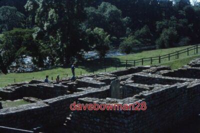 PHOTO  ROMAN BATHHOUSE AT CHESTERS ROMAN FORT AND RIVER BEYOND  1977