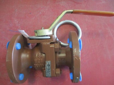 KF Industries Ball Valve 2'' 150 RF Flanged End Reduced Port Lever Op NACE Trim