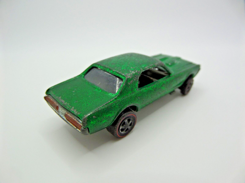 Vintage Hot Wheels Redline Custom Cougar Green Brown Int 1968 US CHIPPED LOOSE - Picture 6 of 15