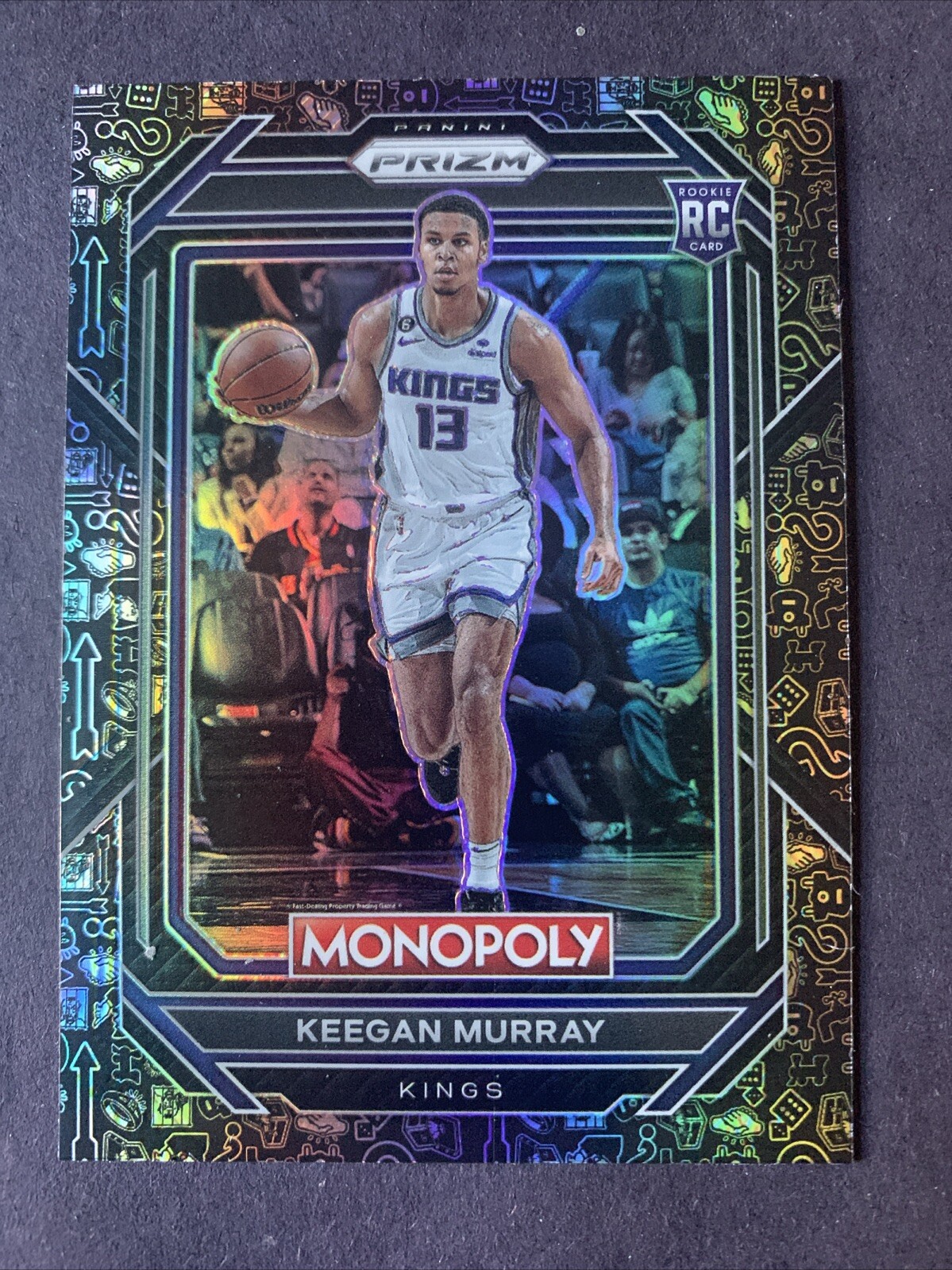 2022 Prizm Monopoly Keegan Murray Rookie Card RC Black Icons #78