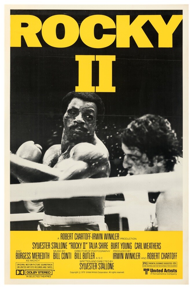 「ROCKY II」と「ROCKY III」ポスター セット販売 - 新品未使用 ROCKY 2 - VERSION 2 - MOVIE POSTER - 11