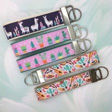 Llama Key Fob, Cactus Keychain, Cinco de Mayo Key Chain, Handmade Keychains