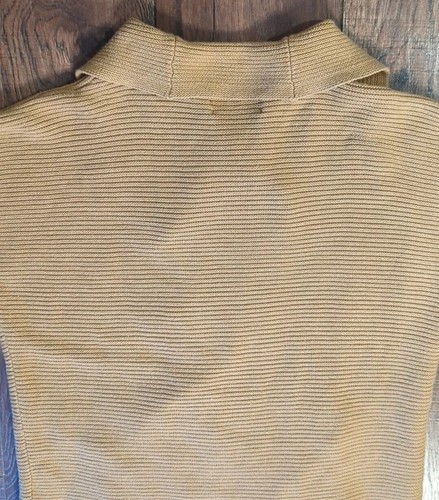 Jones New York Signature Carmel Double Button Down Sweater w/ Pockets Sz Medium - Picture 14 of 20
