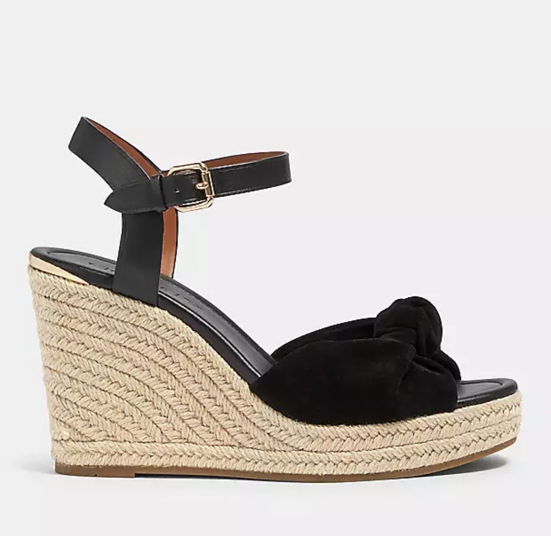 Coach Women's Katey Suede Black Wedges. Size 9B NIB | eBay
