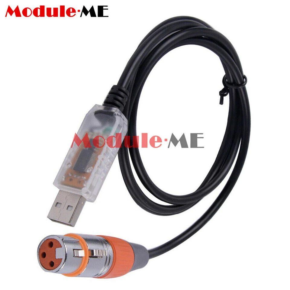 USB to DMX Interface Adapter Cable Stage Light PC DMX512 Controller Dimmer DMX - Image 4 of 4