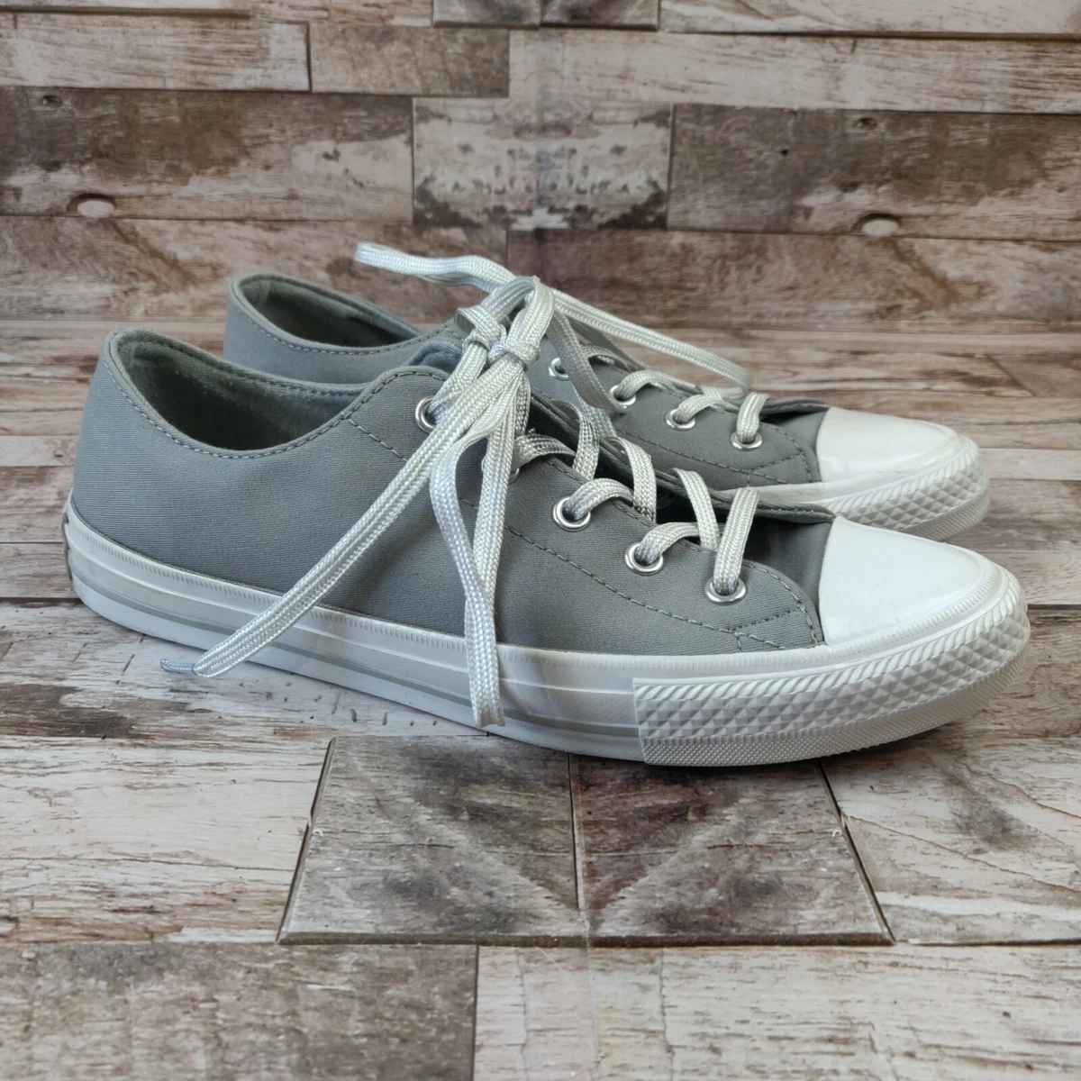 Perth Normalisering udløser Converse Size 8 Chuck Taylor All Star Low OX Light Gray Shoes 554426c | eBay