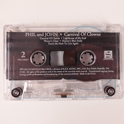 Phil and John Carnival of Clowns Cassette Tape Only