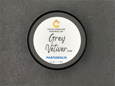 GREY VETIVER type Solid Perfume Impression - Fragrance Body Oils - 7gm - Men's