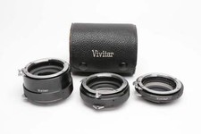 Vivitar Auto Extension Tube Set AT-3 36mm, 20mm, 12mm for NIKON F Non AI  case
