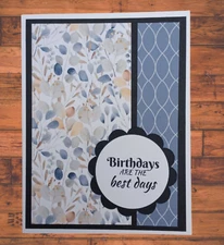 Eucalyptus Floral Design Handmade A2 Greeting Card Kit, Set of 6 w/Envelopes