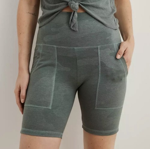 Aerie Camo Army Green High Rise Waist 