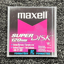 Maxell 120MB Super Disk PC Formatted SEALED NEW