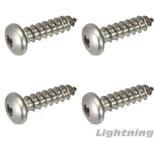 Square Drive Pan Head Sheet Metal Screws 316 Stainless Steel #8 X 1-1/2" Qty 50