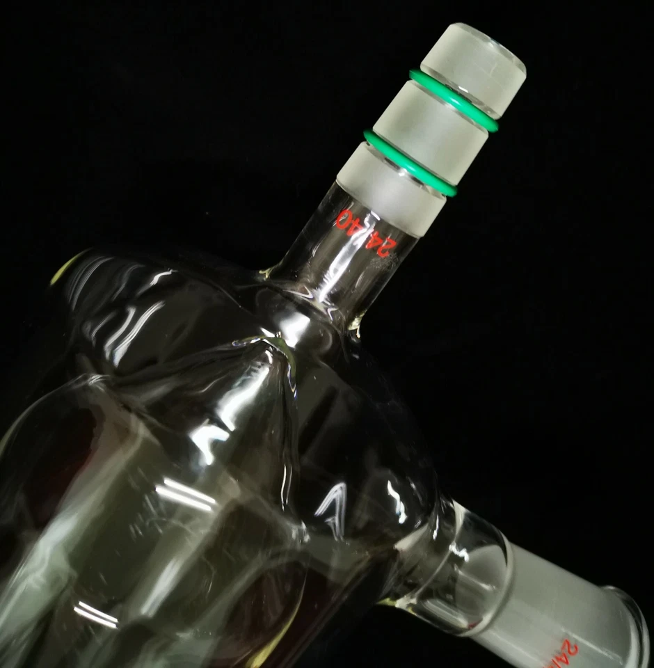 Glass Dry Ice Cold Trap 24/40 with O Ring,O.D/I.D 100/70MM - Image 2 of 3