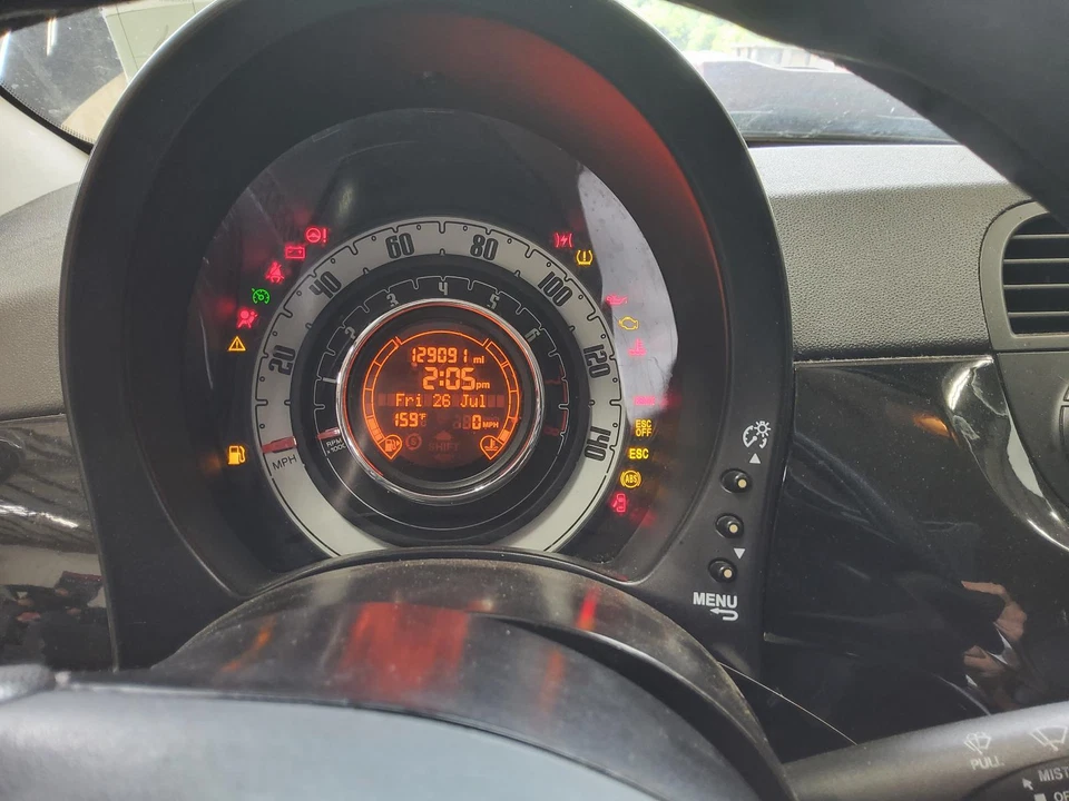 Medidor de velocímetro usado se adapta a: Fiat 500 2015 2 puertas clúster Pop Cpe VIN A 7º dígito Foto 3 de 4