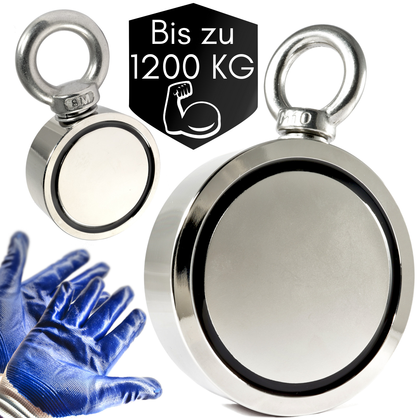 Imán de montaña de neodimio imán de búsqueda para imán pesca 80 kg a 600 kg imán pesca