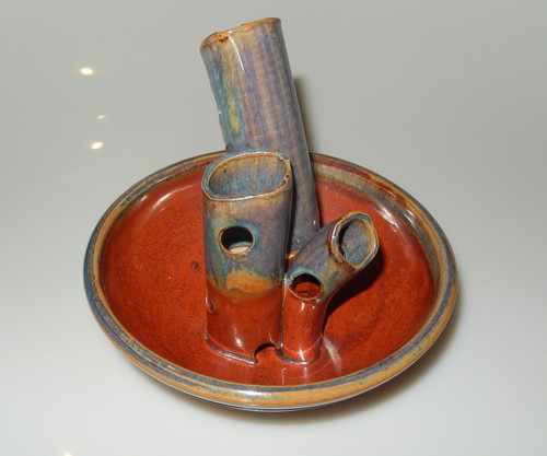 Goetzen Pottery by Dick Lehman Bud Flower Vase Goshen IN - Picture 5 of 12