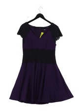 Star by Julien Macdonald A-Line Midi Dress UK14 in Purple