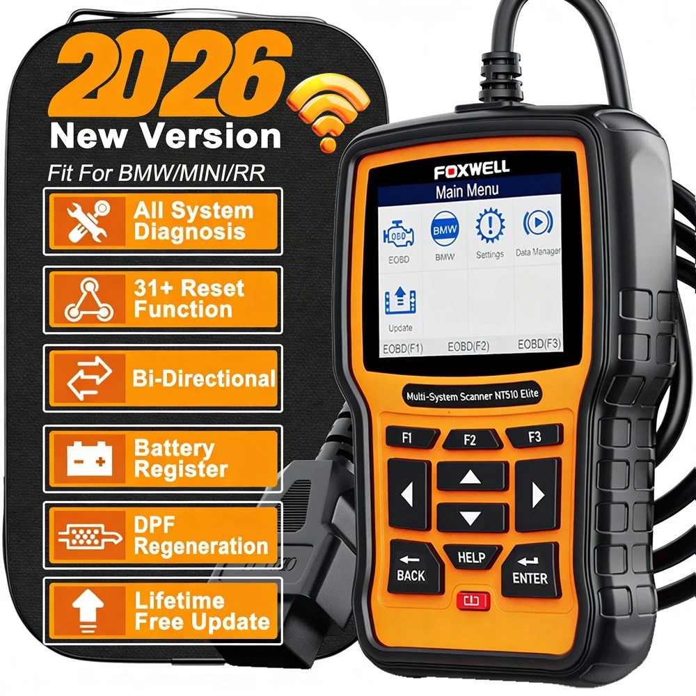 Foxwell NT510 Elite For BMW All System Bidirectional OBD2 Diagnostic Scanner Oil