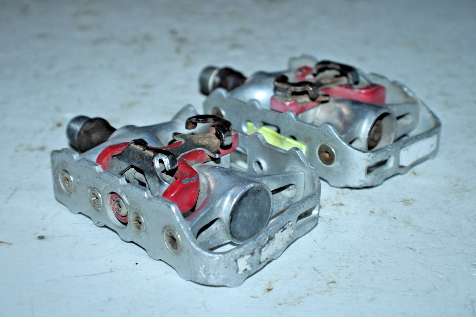 Wellgo SPD Platform Bike Pedals Silver 9/16" FlipFlop Bikepacking USA Shipper :)