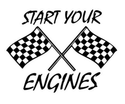 1x Start your Engines ,Autoaufkleber , Sticker, 14x11cm, Racing, Tuning, Spruch